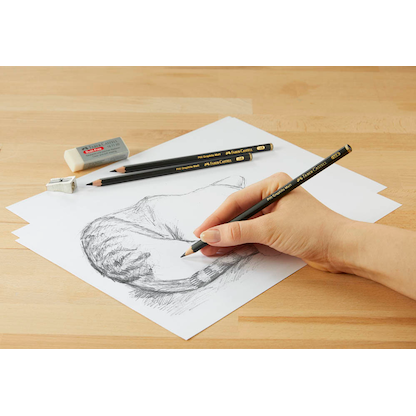 Artikelbild 7 für FABER-CASTELL Pitt Graphite Bleistift-Set B schwarz, 1 Set, Artikelnummer 277789