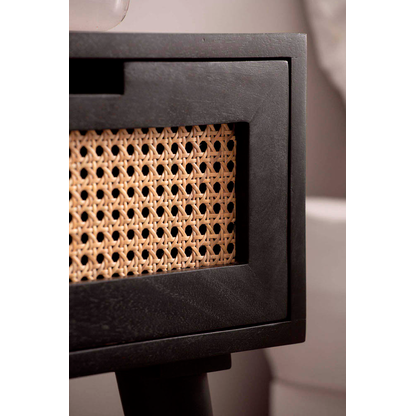 Artikelbild 5 für WOHNLING Nachttisch Massivholz schwarz 40,0 x 30,0 x 60,0 cm, Artikelnummer 314672