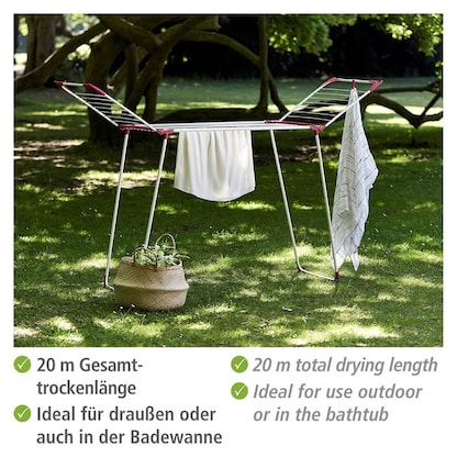 Artikelbild 5 für WENKO Wäscheständer Summer Dry weiß, rosa, Artikelnummer 531835