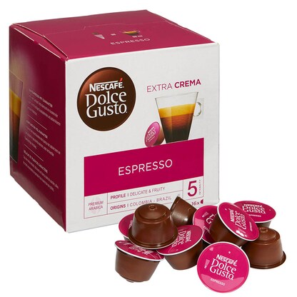 Artikelbild 15 für NESCAFÉ DOLCE GUSTO® ESPRESSO Kaffeekapseln, Arabicabohnen 16 Portionen, Artikelnummer 308144