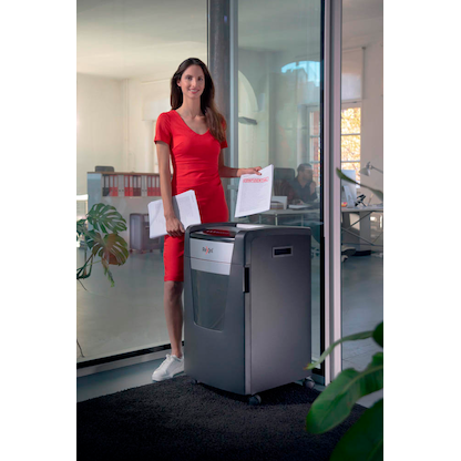 Artikelbild 17 für Rexel P515+ Aktenvernichter mit Partikelschnitt P-5, 2 x 15 mm, bis 15 Blatt, grau, Artikelnummer 255699