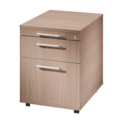 Artikelbild für HAMMERBACHER AC20 Rollcontainer nussbaum 3 Auszüge 42,8 x 58,0 x 59,0 cm, Artikelnummer 984427