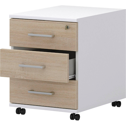 Artikelbild 8 für röhr direct.office Rollcontainer sonoma-eiche 3 Auszüge 42,5 x 50,0 x 55,0 cm, Artikelnummer 460860