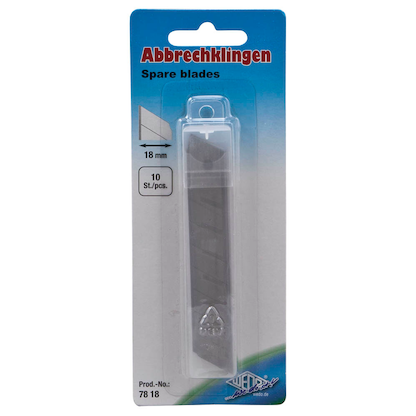 Artikelbild 2 für WEDO Cuttermesser-Klingen silber 18 mm, 10 St., Artikelnummer 379446