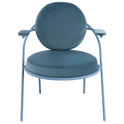 Artikelbild 3 für meet powered by PAPERFLOW Sessel SATURNE blau Stoff, 1 St., Artikelnummer 231496