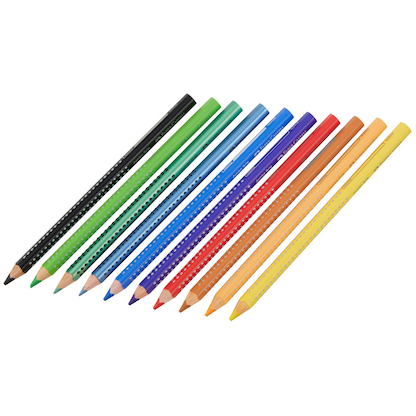 Artikelbild 2 für FABER-CASTELL Dino Jumbo Grip Buntstifte farbsortiert, 10 St., Artikelnummer 277869