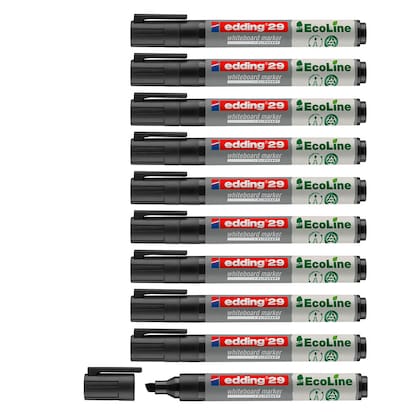 Artikelbild 14 für edding 29 Ecoline Whiteboard-Marker schwarz 1,0 - 5,0 mm, 10 St., Artikelnummer 494944