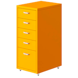 Artikelbild 1 für FlexiSpot Rollcontainer orange 5 Auszüge 28,0 x 41,0 x 69,0 cm, Artikelnummer 656623