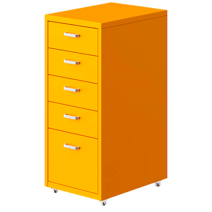 Artikelbild für FlexiSpot Rollcontainer orange 5 Auszüge 28,0 x 41,0 x 69,0 cm, Artikelnummer 656623