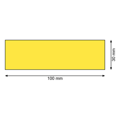 Artikelbild 2 für 300 EICHNER Magnetschilder gelb 3,0 x 10,0 cm, Artikelnummer 701221