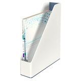 Artikelbild 1 für AKTION: LEITZ Stehsammler WOW Duo Colour 53621001 perlweiß/grau Kunststoff, DIN A4 mit Prämie nach Registrierung, Artikelnummer 313522