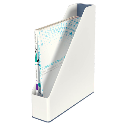 Artikelbild 6 für AKTION: LEITZ Stehsammler WOW Duo Colour 53621001 perlweiß/grau Kunststoff, DIN A4 mit Prämie nach Registrierung, Artikelnummer 313522