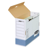 Artikelbild 1 für 10 Bankers Box Archivboxen Bankers Box weiß/blau 10,8 x 26,5 x 32,7 cm, Artikelnummer 693259