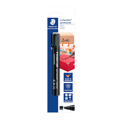 Artikelbild 9 für STAEDTLER Lumocolor Permanentmarker schwarz 2,0 - 5,0 mm, 1 St., Artikelnummer 191694