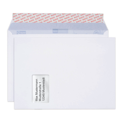 Artikelbild 24 für ELCO Briefumschläge Proclima DIN C4 mit Fenster weiß haftklebend 250 St., Artikelnummer 270841