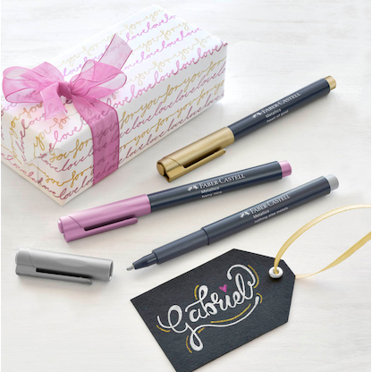 Artikelbild 2 für FABER-CASTELL Metallics Permanentmarker farbsortiert 1,5 mm, 6 St., Artikelnummer 158432