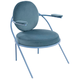 Artikelbild 1 für meet powered by PAPERFLOW Sessel SATURNE blau Stoff, 1 St., Artikelnummer 231496