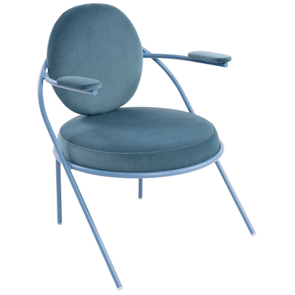 Artikelbild für meet powered by PAPERFLOW Sessel SATURNE blau Stoff, 1 St., Artikelnummer 231496