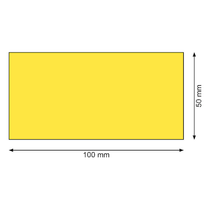 Artikelbild 2 für 300 EICHNER Magnetschilder gelb 5,0 x 10,0 cm, Artikelnummer 701237
