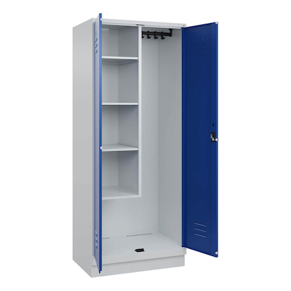 Artikelbild für CP Putzmittelschrank Classic PLUS 080120-02 S10003 enzianblau, lichtgrau 80,0 x 50,0 x 195,0 cm, aufgebaut, Artikelnummer 317879