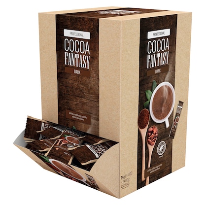 Artikelbild für COCOA FANTASY DARK Trinkschokolade 100 St., Artikelnummer 393229