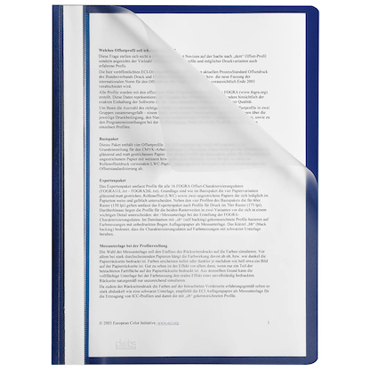 Artikelbild für 25 dots Schnellhefter Kunststoff dunkelblau DIN A4, Artikelnummer 917221