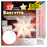 Artikelbild 1 für folia Faltblätter Bascetta-Stern weiß 32 Blatt, Artikelnummer 871208