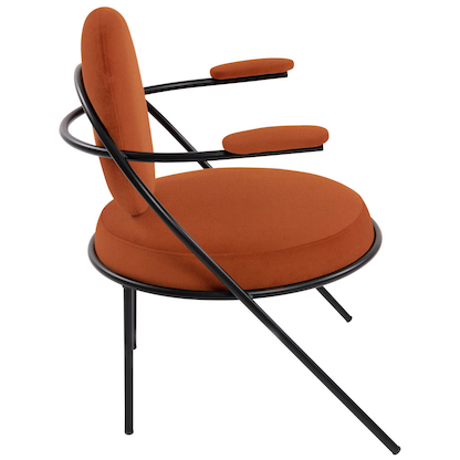 Artikelbild 2 für meet powered by PAPERFLOW Sessel SATURNE rost schwarz Kunstleder, 1 St., Artikelnummer 231637