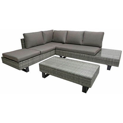 Artikelbild 24 für Garden Pleasure Loungegruppe CADIZ, grau Kunststoff, Metall, 11-teilig, Artikelnummer 673501