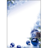 Artikelbild 1 für SIGEL Weihnachtsbriefpapier Blue Harmony Motiv DIN A4 90 g/qm 100 Blatt, Artikelnummer 322297