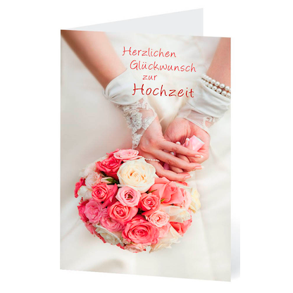 Artikelbild für LUMA Glückwunschkarte Hochzeit Rosenstrauß DIN B6, Artikelnummer 559464