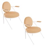 Artikelbild 1 für meet powered by PAPERFLOW Sessel SATURNE elfenbein weiß Kunstleder, 2 St., Artikelnummer 231649