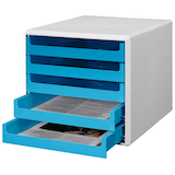 Artikelbild 1 für M&M Schubladenbox ocean-blue 30050961, DIN A4 mit 5 Schubladen, Artikelnummer 370357