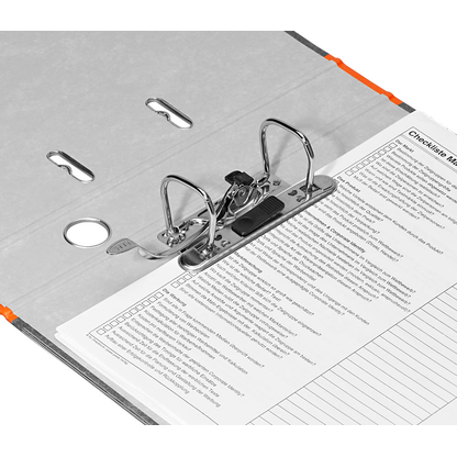 Artikelbild 2 für AKTION: LEITZ 1050 Ordner orange marmoriert Karton 5,2 cm DIN A4 mit Prämie nach Registrierung, Artikelnummer 777680