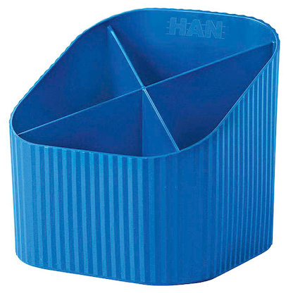 Artikelbild 2 für HAN Stiftehalter Re-X-LOOP blau 100% Recyclingmaterial 4 Fächer 11,1 x 12,1 x 10,6 cm, Artikelnummer 440451