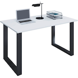 Artikelbild 1 für VCM my office Lona Schreibtisch weiß rechteckig, U-Fuß-Gestell schwarz 80,0 x 50,0 cm, Artikelnummer 905404