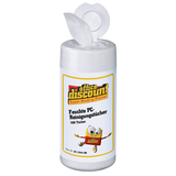 Artikelbild 1 für office discount feuchte Reinigungstücher PC-/Oberflächen 1-lagig weiß, 100 Tücher, Artikelnummer 521344