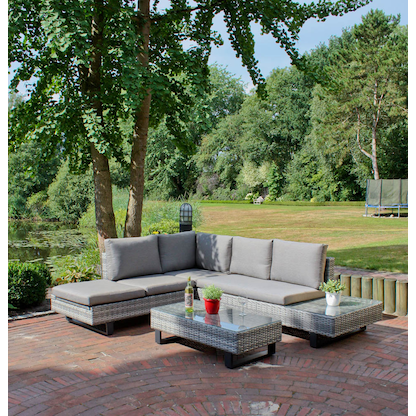 Artikelbild 2 für Garden Pleasure Loungegruppe CADIZ, grau Kunststoff, Metall, 11-teilig, Artikelnummer 673501