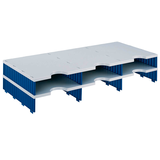 Artikelbild 1 für styro Sortierstation Styrodoc grau/blau mit 6 Fächer, Artikelnummer 435875