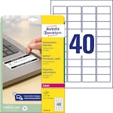 Artikelbild 1 für 800 AVERY Zweckform abziehsichere Folienetiketten L6145-20 weiß 45,7 x 25,4 mm, Artikelnummer 896928