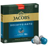 Artikelbild 1 für JACOBS DECAFFEINATO Kaffeekapseln, Arabica- und Robustabohnen klassisch, 20 Portionen, Artikelnummer 393237