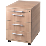 Artikelbild 1 für HAMMERBACHER Prokura Rollcontainer nussbaum 4 Auszüge 42,8 x 56,0 x 59,0 cm, Artikelnummer 970764