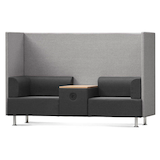 Artikelbild 1 für rocada 2-Sitzer Besprechungsecke Soft Seating schwarz, grau grau Stoff, 1 St., Artikelnummer 686035