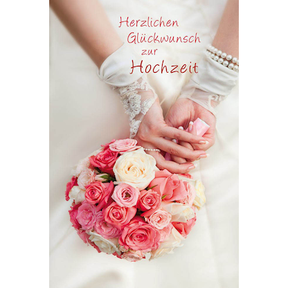 Artikelbild 2 für LUMA Glückwunschkarte Hochzeit Rosenstrauß DIN B6, Artikelnummer 559464