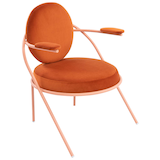 Artikelbild 1 für meet powered by PAPERFLOW Sessel SATURNE rost rosa Stoff, 1 St., Artikelnummer 231419