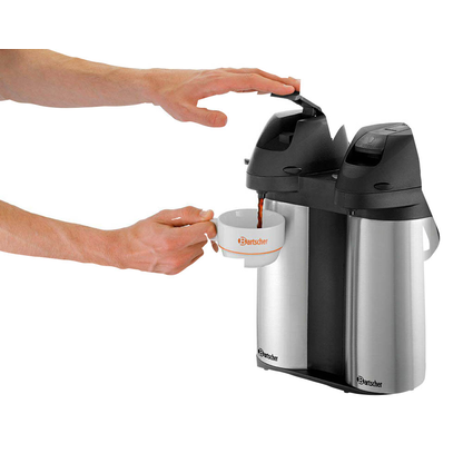 Artikelbild 2 für Bartscher Isolierkannen Duo 1,9L-ST schwarz, silber 2x 1,9 l, Artikelnummer 427058