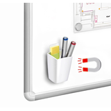 Artikelbild 1 für cep magnetischer Stiftehalter weiß Polystyrol 2 Fächer 7,8 x 7,4 x 9,5 cm, Artikelnummer 260260