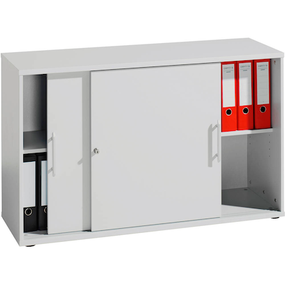 Artikelbild 12 für HAMMERBACHER Schiebetürenschrank, V1752S/5/5/RE lichtgrau 1 Fachboden 120,0 x 40,0 x 74,8 cm, Artikelnummer 977876