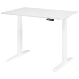 Artikelbild 1 für HAMMERBACHER XMKA12 elektrisch höhenverstellbarer Schreibtisch weiß rechteckig, C-Fuß-Gestell weiß 120,0 x 80,0 cm, Artikelnummer 543357