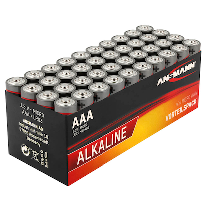 Artikelbild für 40 ANSMANN Batterien Red Alkaline Micro AAA 1,5 V, Artikelnummer 506333
